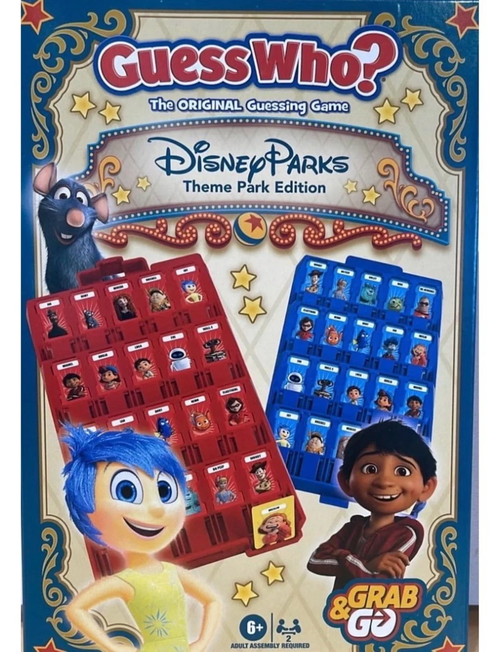 Guess Who? Disney Theme Park Edition - Blue & Red Grab and Go travel version